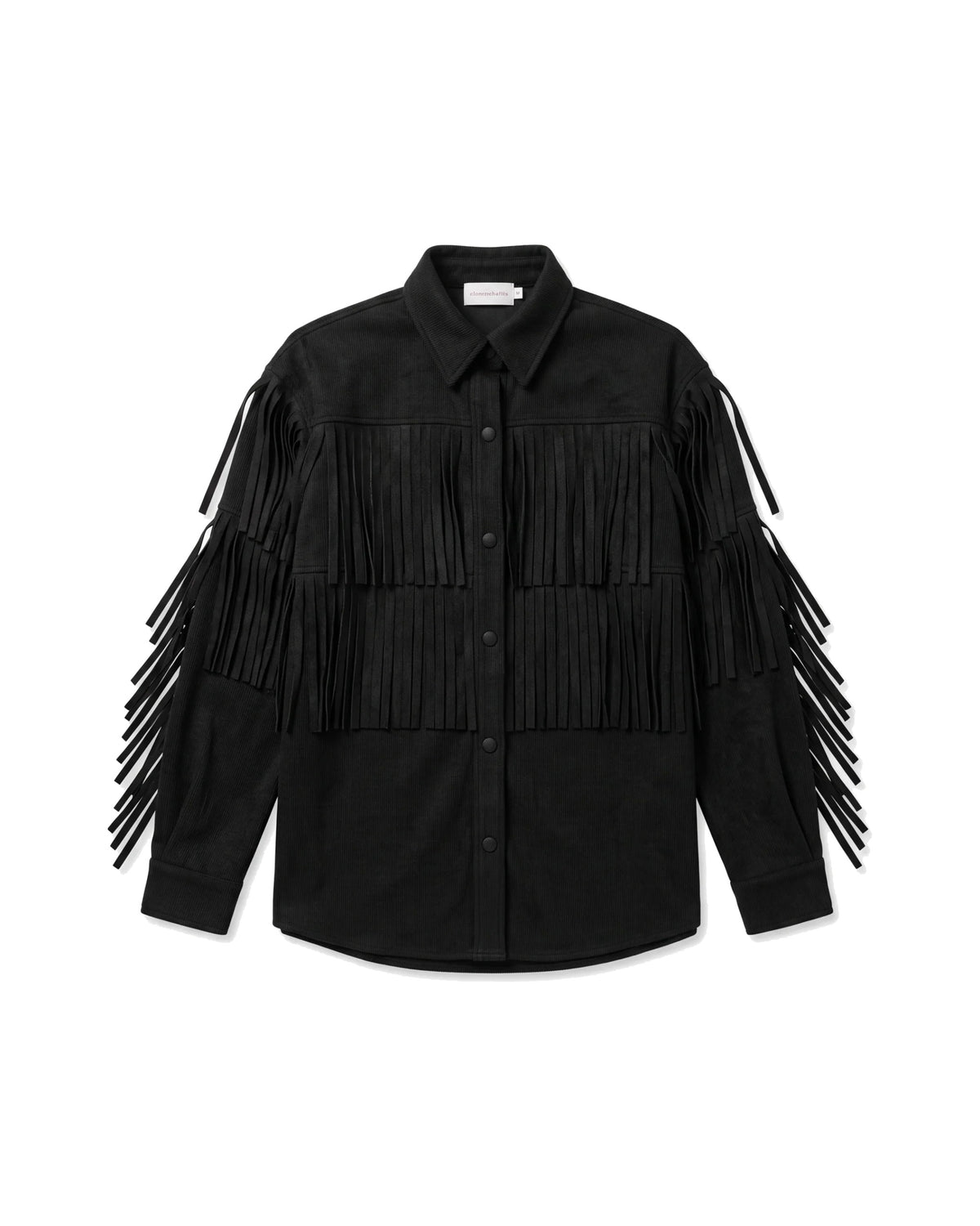 The Black Fringe Jacket – women's jacket at Quatre Épingles, Beirut