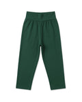High-Waist Cropped Leggings in Deep Green – women's jeans & trousers at Quatre Épingles, Beirut