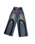 Painted Wide-Leg Jean – women's jeans & trousers at Quatre Épingles, Beirut