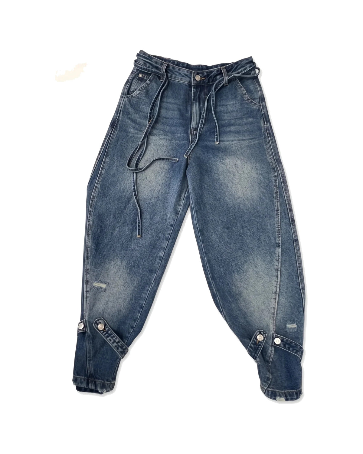 Tie-Waist Barrel Jean – women's jeans & trousers at Quatre Épingles, Beirut
