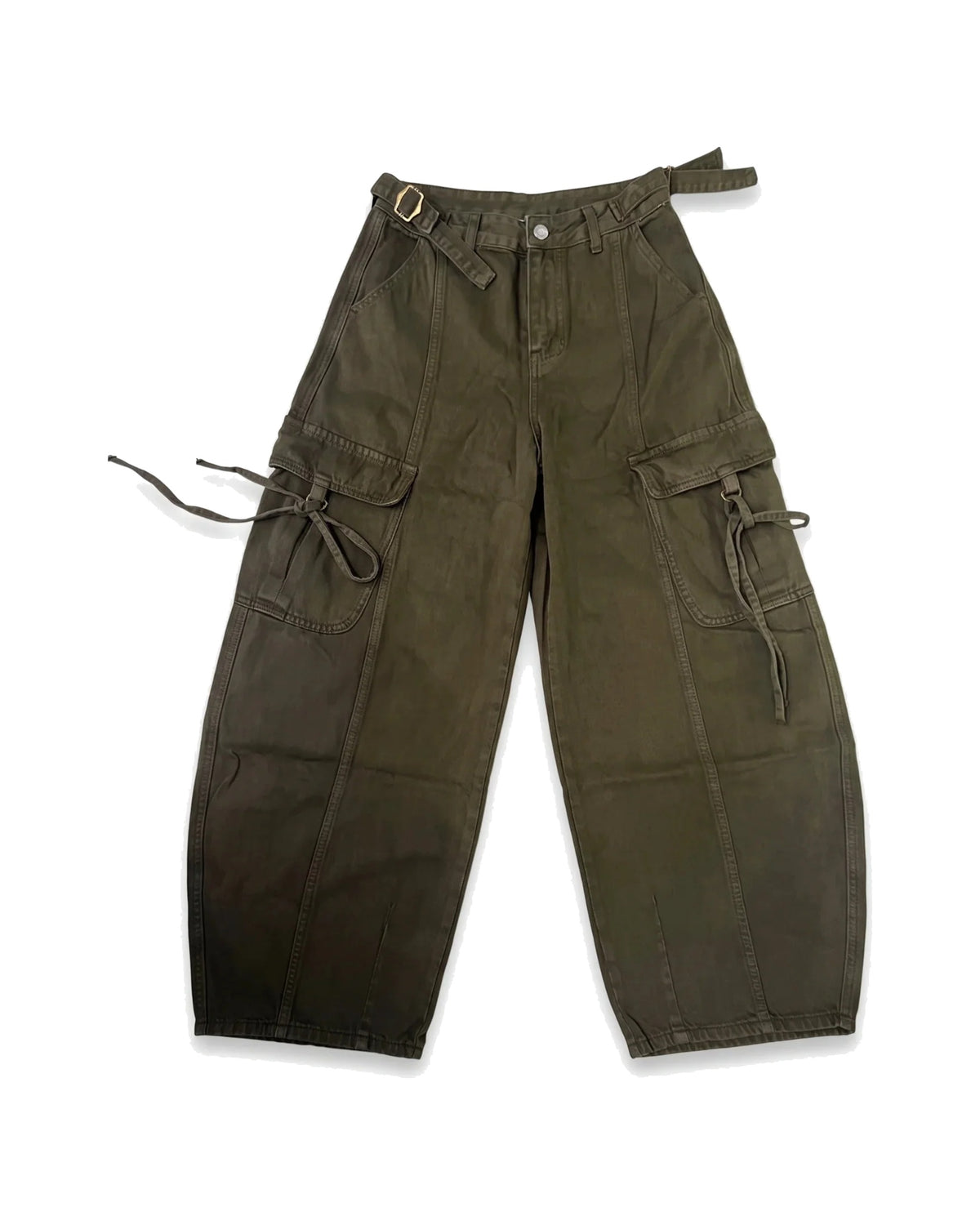 Olive Cargo Trouser – women's jeans & trousers at Quatre Épingles, Beirut