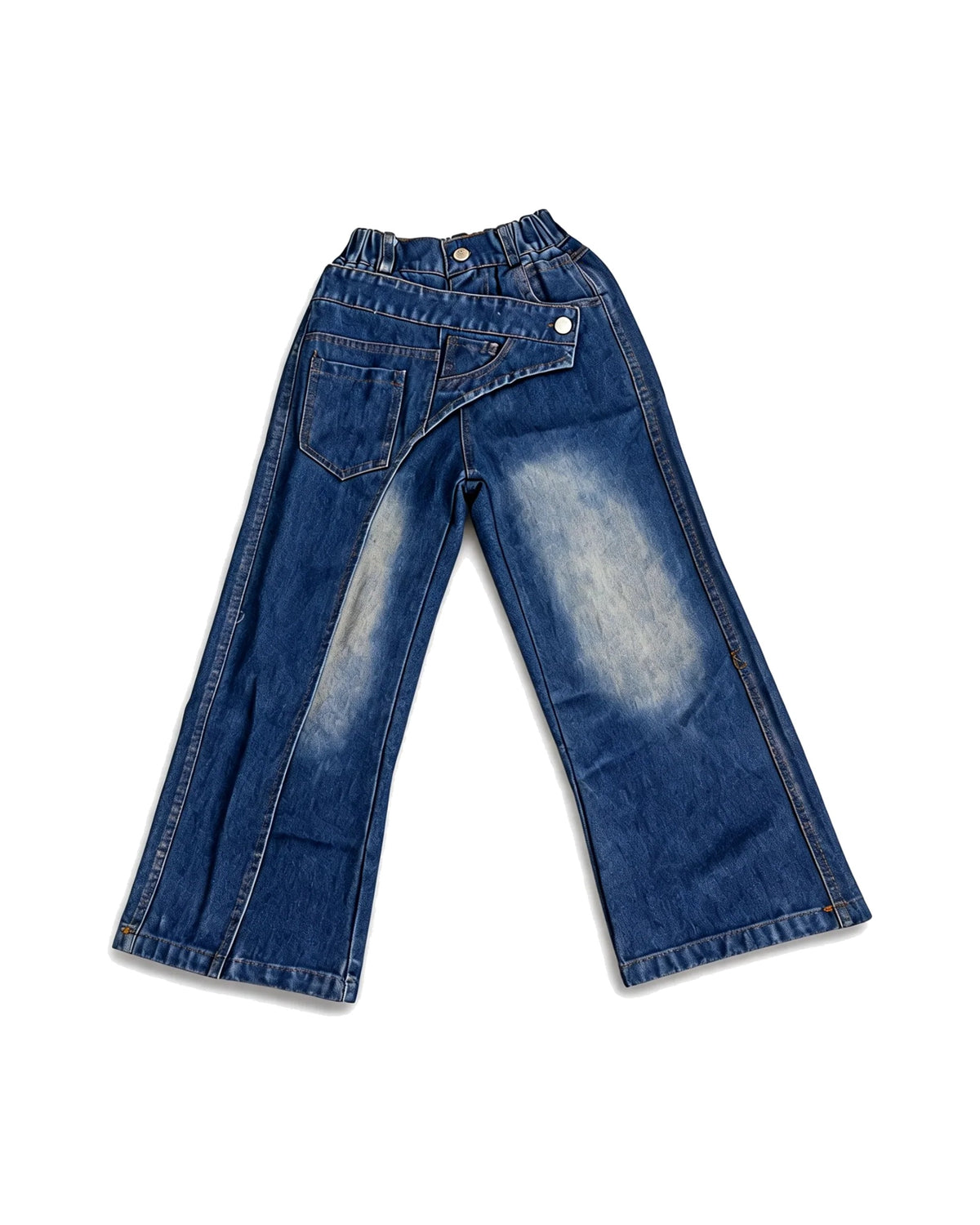 Vintage Wash Kids Jeans with Fade Detail – girls' jeans & pants at Quatre Épingles, Beirut