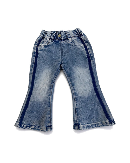 Acid Wash Flared Denim Jeans – girls' jeans & pants at Quatre Épingles, Beirut