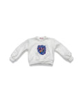 White K-Pop Fantasy Graphic Sweatshirt – girls' top at Quatre Épingles, Beirut