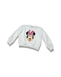 White Minnie Mouse Pink Bow Graphic Sweatshirt for Girls – girls' top at Quatre Épingles, Beirut