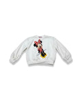 White Minnie Mouse Red Polka Dot Graphic Sweatshirt for Girls – girls' top at Quatre Épingles, Beirut