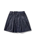 Black Faux Leather Pleated Mini Skirt – girls' skirt at Quatre Épingles, Beirut