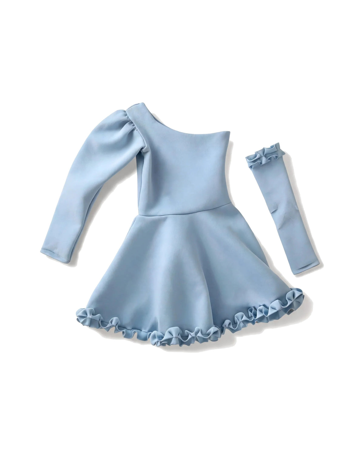 One-Shoulder Ruffle Hem Dress – girls' dress at Quatre Épingles, Beirut