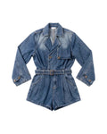 Denim Playsuit – women's jumpsuit at Quatre Épingles, Beirut