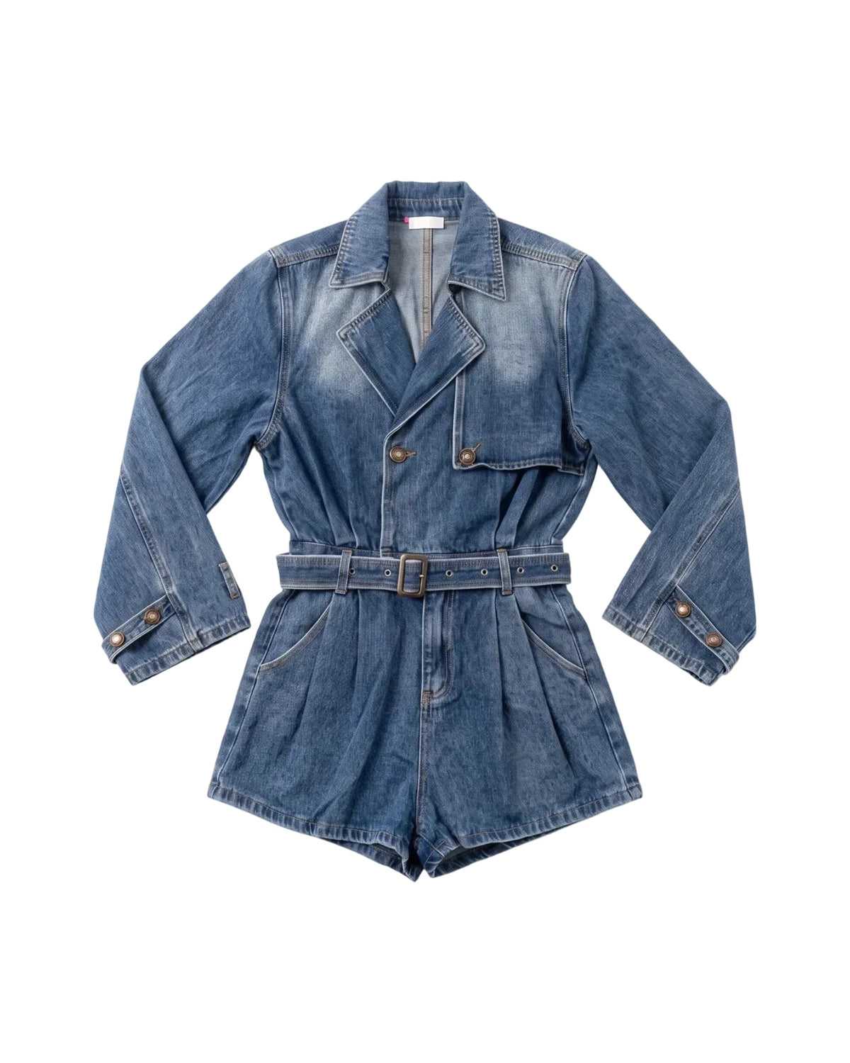 Denim Playsuit – women's jumpsuit at Quatre Épingles, Beirut
