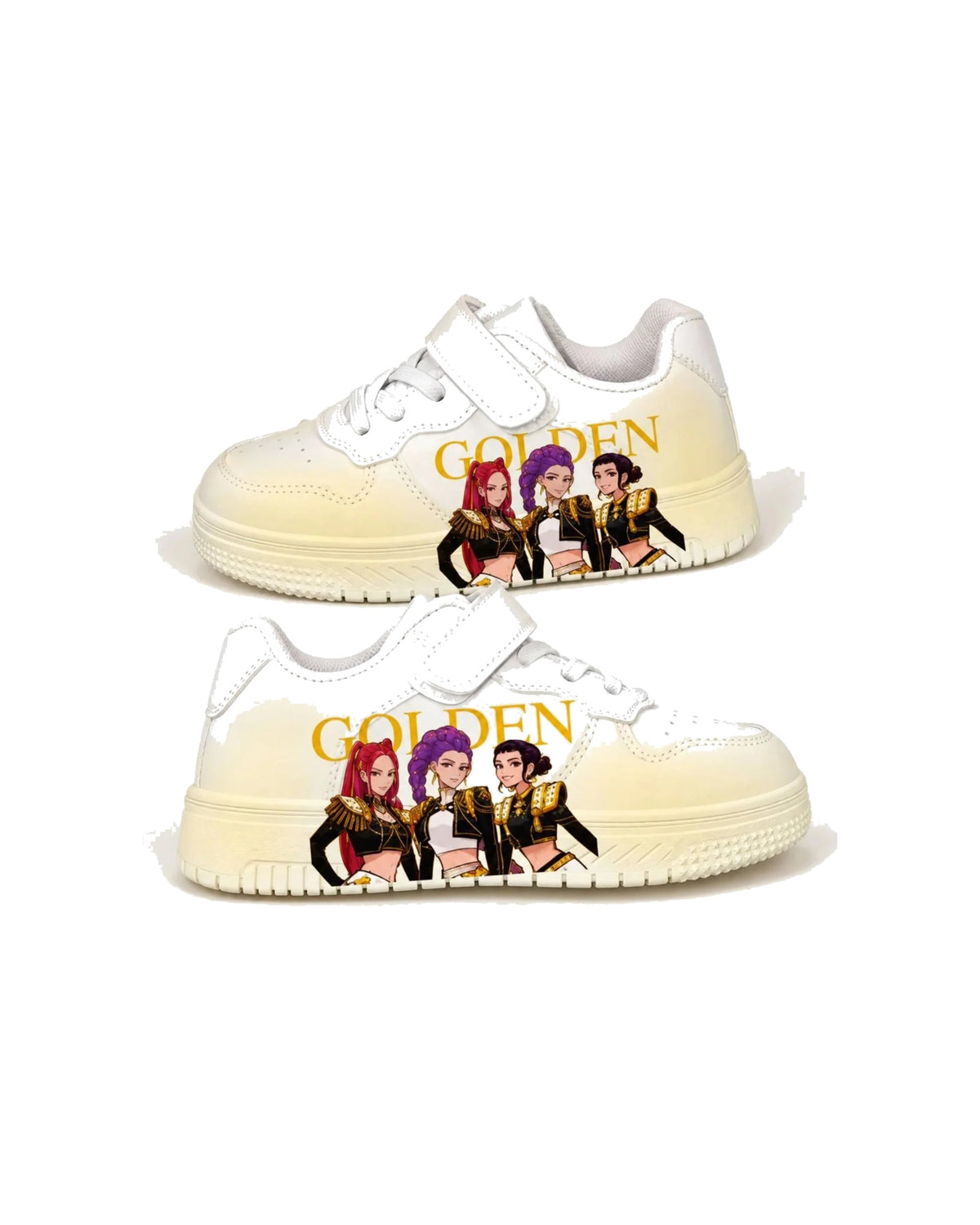 K-Pop Golden Character Sneakers – girls' shoes at Quatre Épingles, Beirut