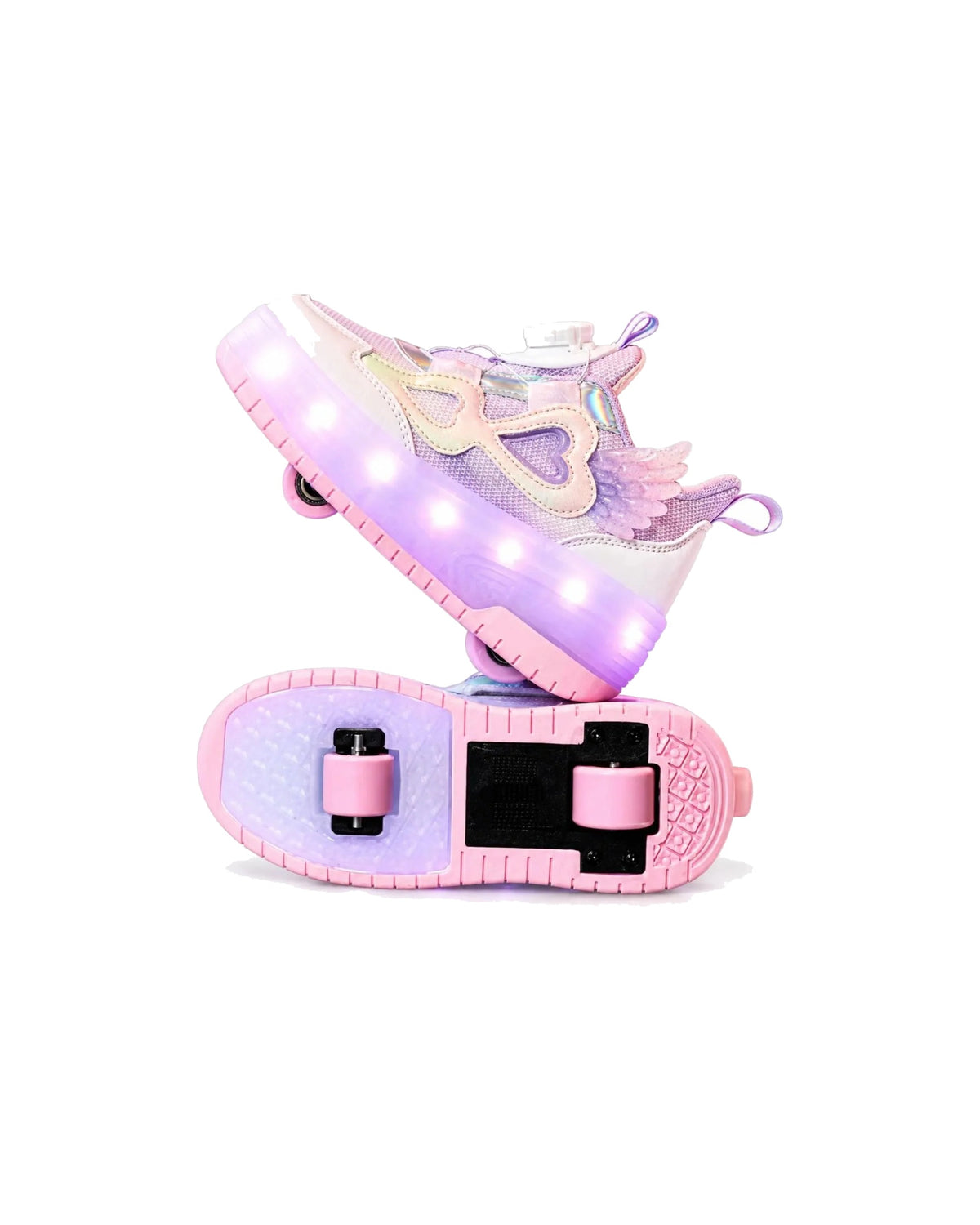 Roller Sneakers with Butterfly & Angel Wing Details – girls' shoes at Quatre Épingles, Beirut (view 2)
