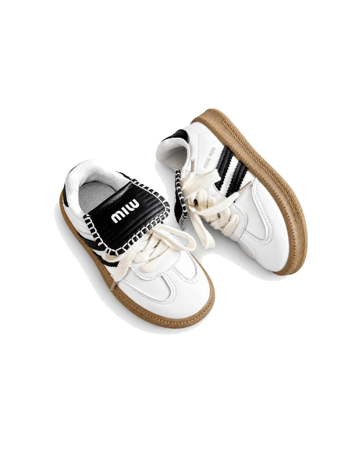 Retro Lace-Up Sneakers with Gum Sole – girls' shoes at Quatre Épingles, Beirut (view 2)