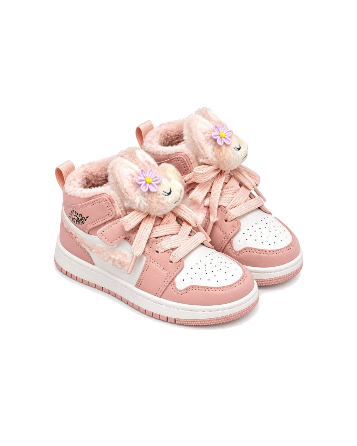 High-Top Sneakers with Plush Animal Charms – girls' shoes at Quatre Épingles, Beirut (view 2)