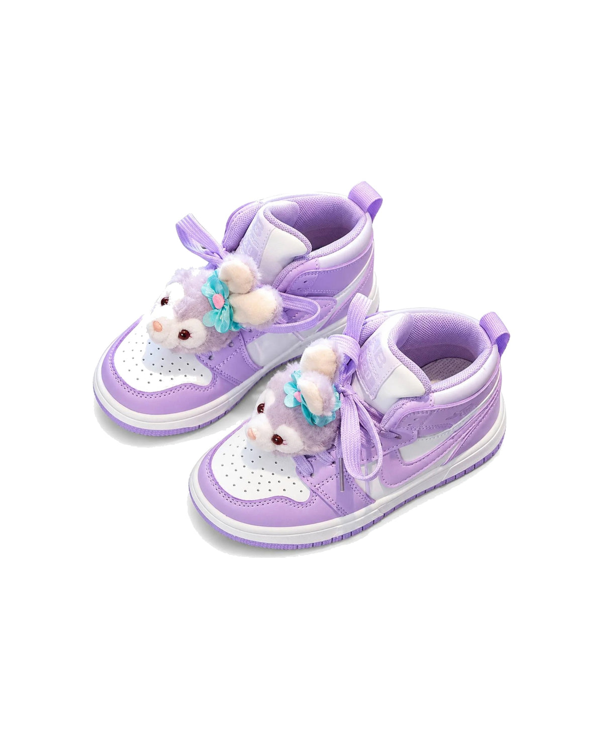 High-Top Sneakers with Plush Animal Charms – girls' shoes at Quatre Épingles, Beirut (view 3)