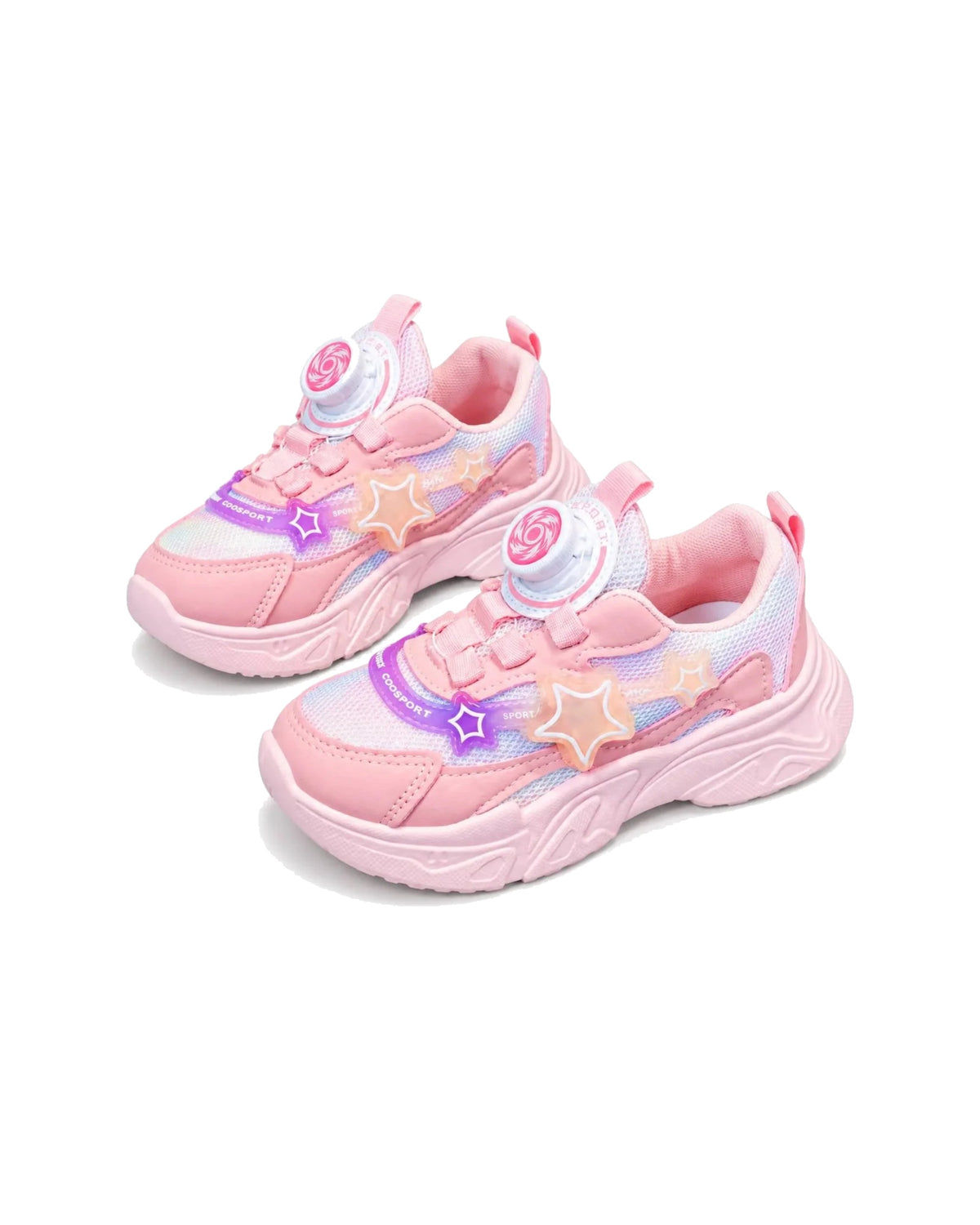 Star Charm Chunky Sneakers with Dial Closure – girls' shoes at Quatre Épingles, Beirut (view 2)