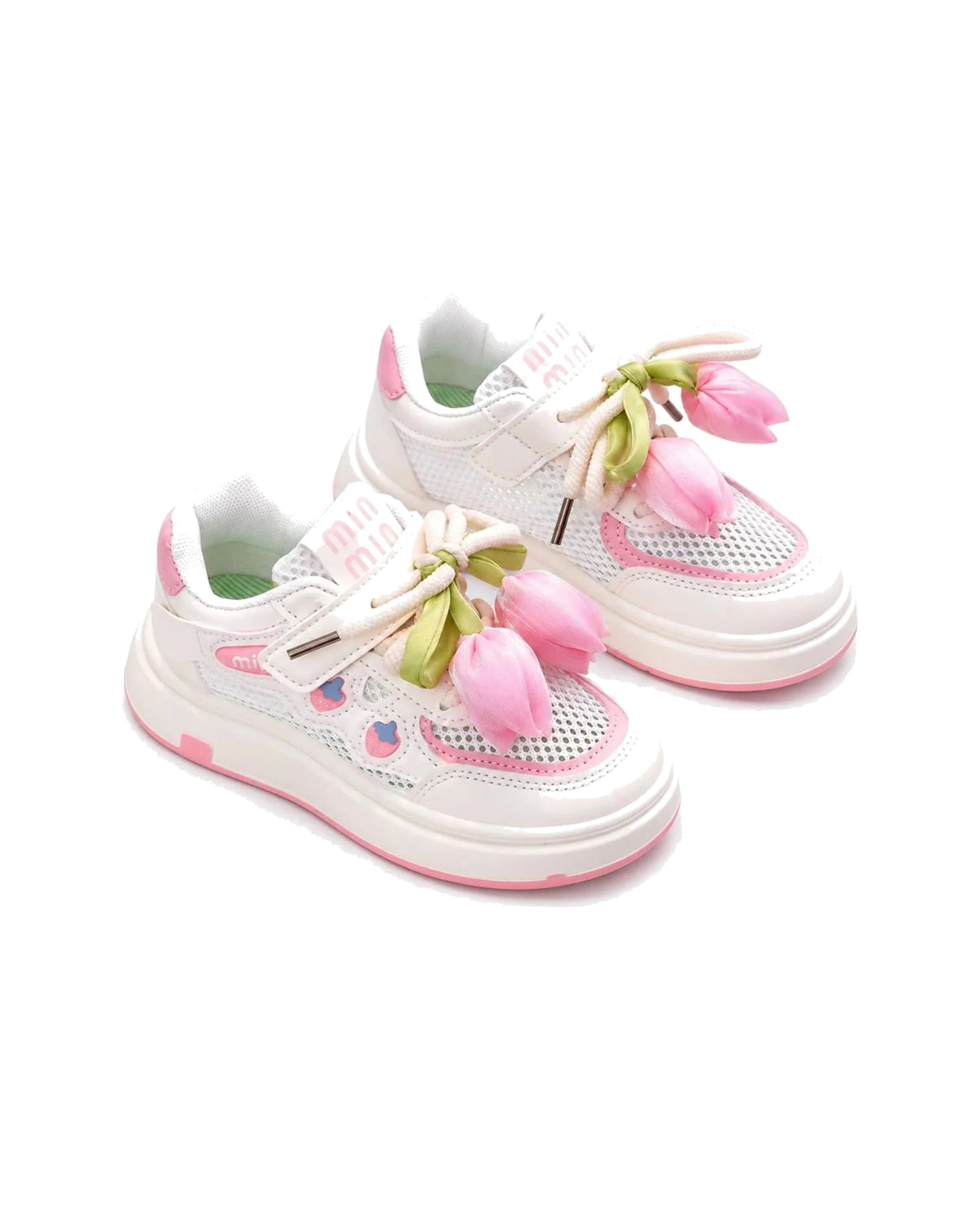 Tulip Flower Chunky Sneakers – girls' shoes at Quatre Épingles, Beirut (view 2)