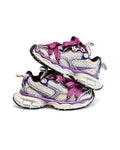 Metallic Purple Retro Chunky Sneakers with Statement Laces – girls' shoes at Quatre Épingles, Beirut