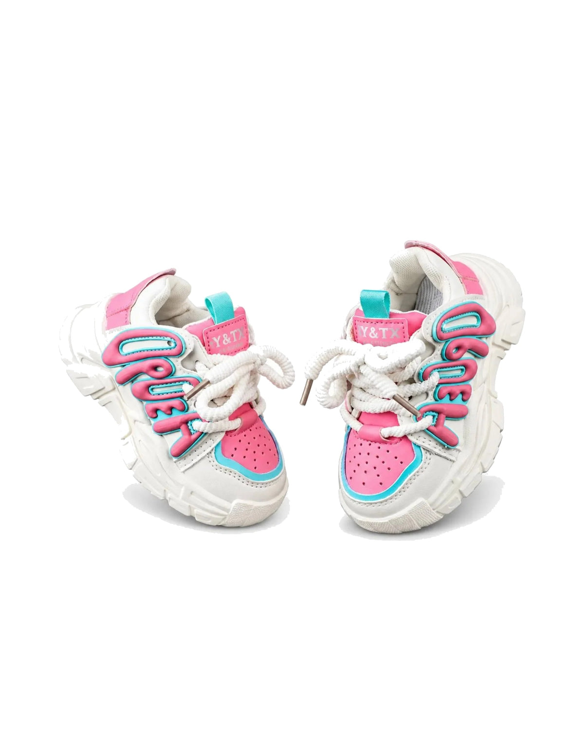 LOVE Chunky Sneakers with 3D Letter Details – girls' shoes at Quatre Épingles, Beirut