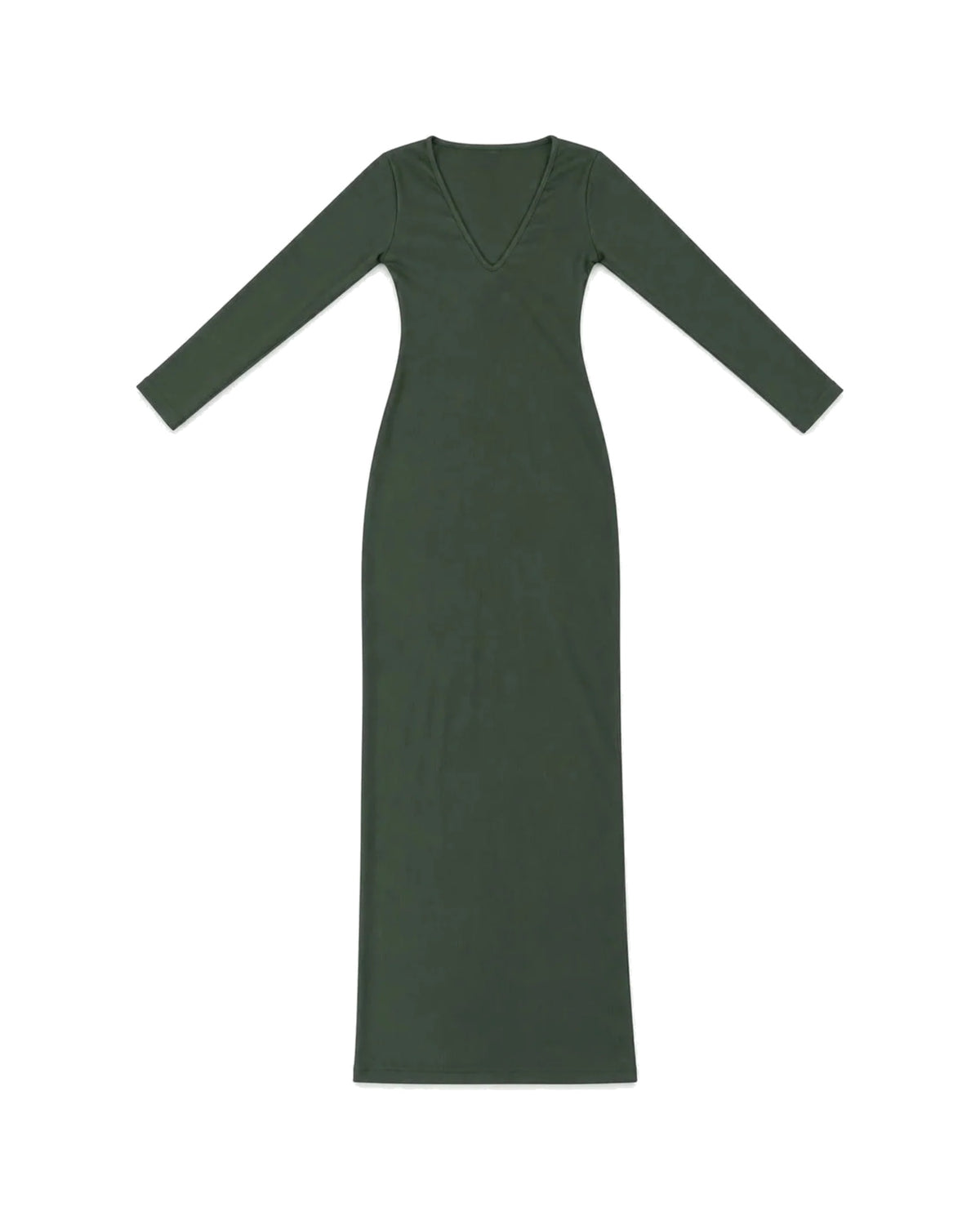 Long Sleeve V-Neck Maxi Dress – 4 Colors | Quatre Épingles